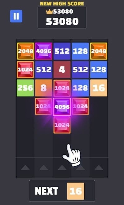 2048合并数字截图1