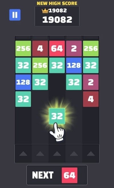 2048合并数字截图2