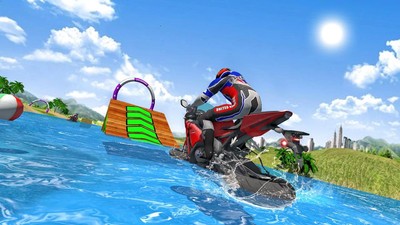 摩托车水上冲浪截图3