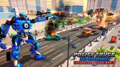 警察机器人卡车模拟截图3