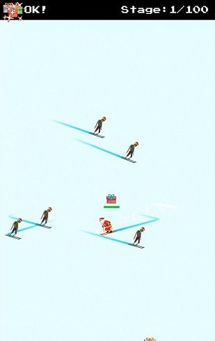 圣诞老人和僵尸的滑雪大战截图1