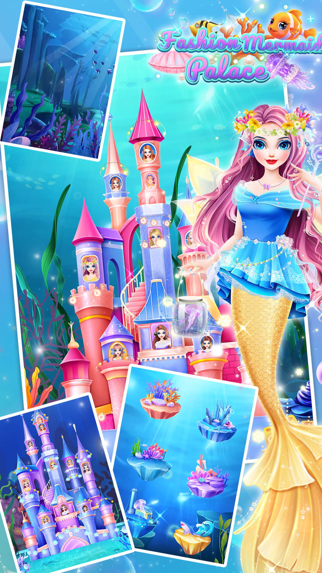 时尚美人鱼城堡装扮故事截图1