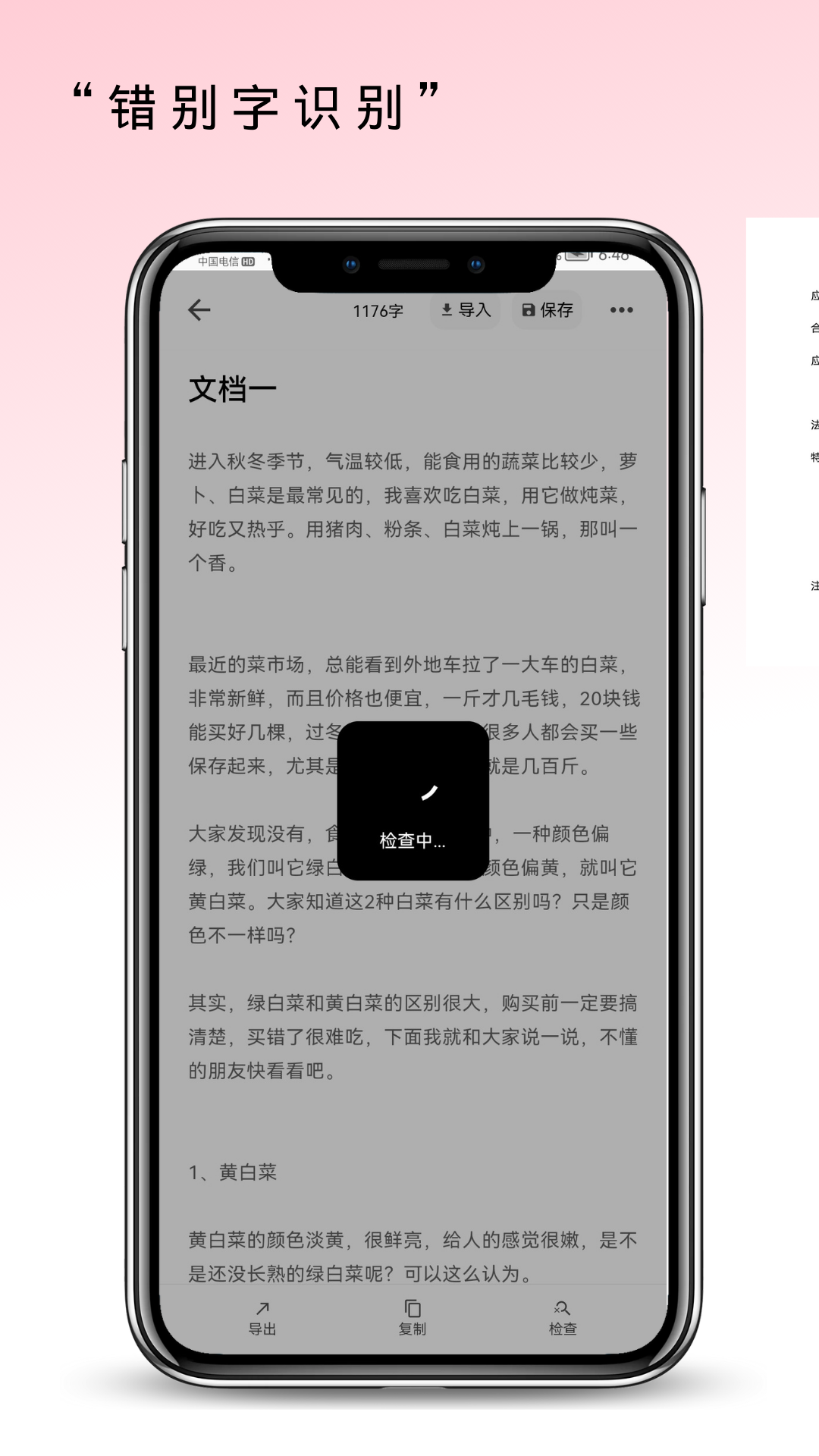 错别字检查截图4