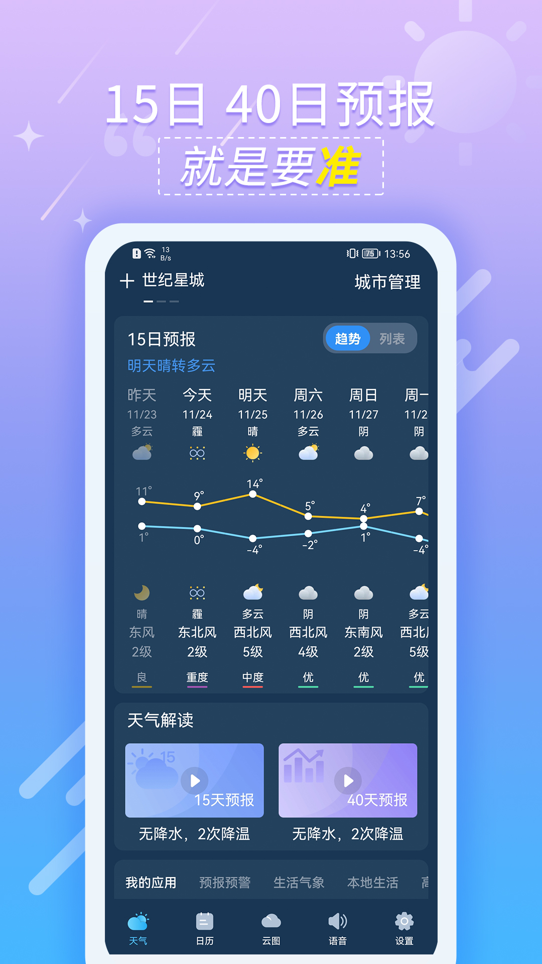 抖抖天气预报截图2