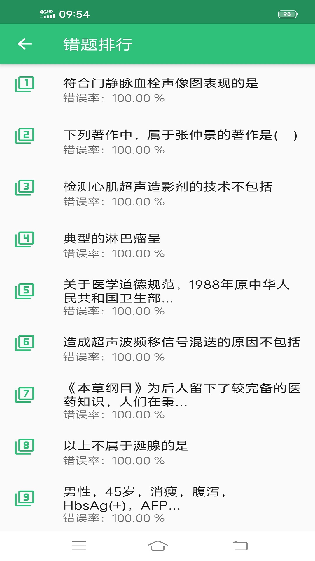 超声波医学主治医师题截图3