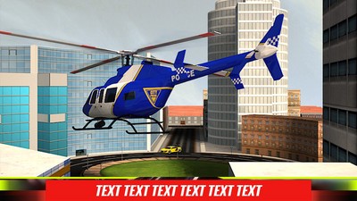 3d城市警用直升机飞行截图2