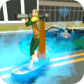 水滑板城市英雄3d