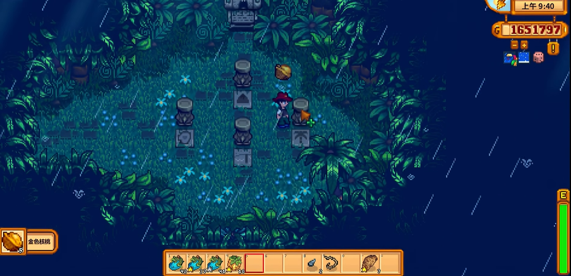 星露谷物语姜岛宝石怎么摆