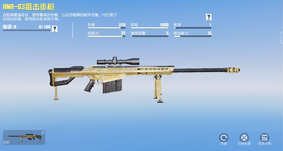 荒野行动什么狙击枪威力最大