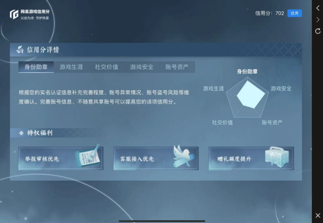 逆水寒手游信用分有什么作用