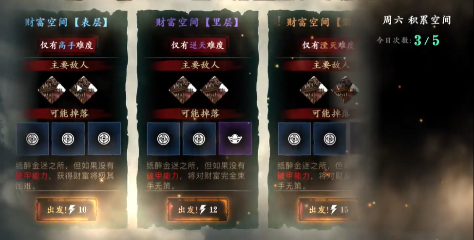 影之刃3财富空间怎么打