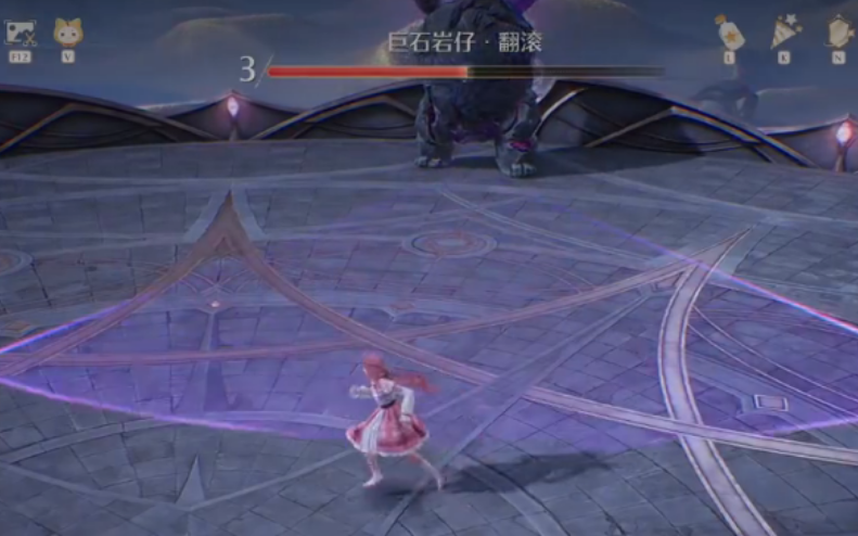 无限暖暖怎么打巨石岩仔翻滚