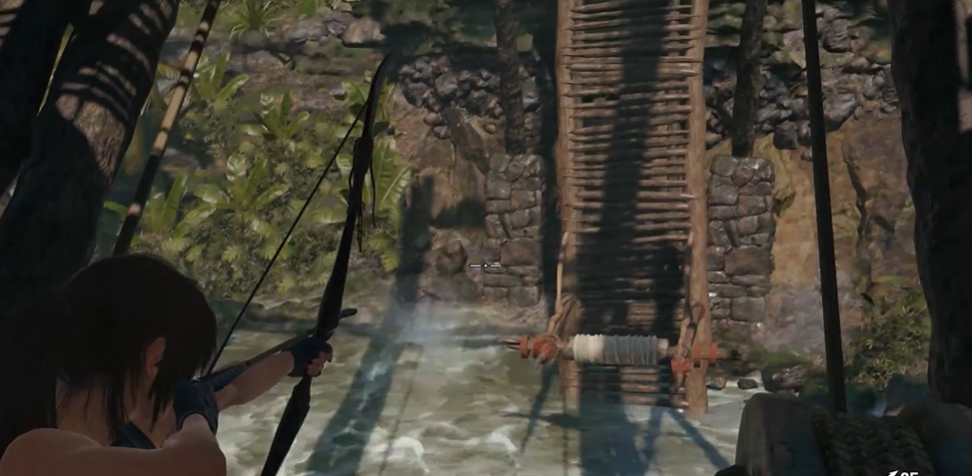 古墓丽影9桥被炸断怎么过