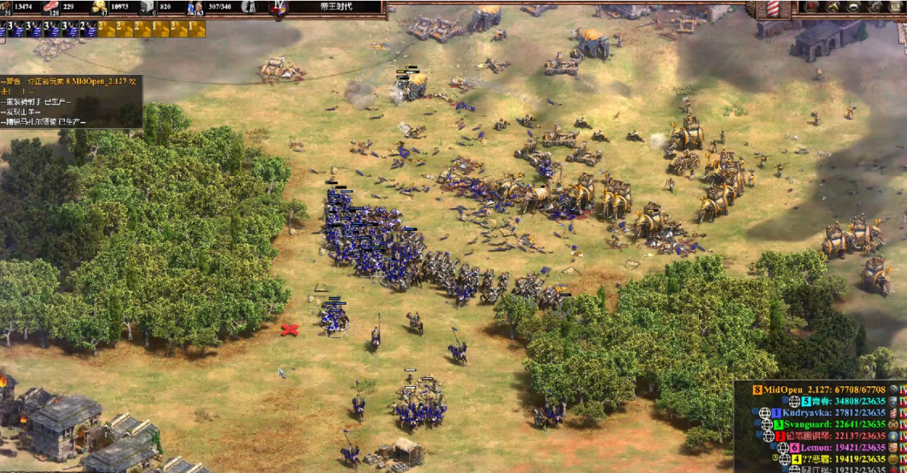 帝国时代2怎么召集兵力