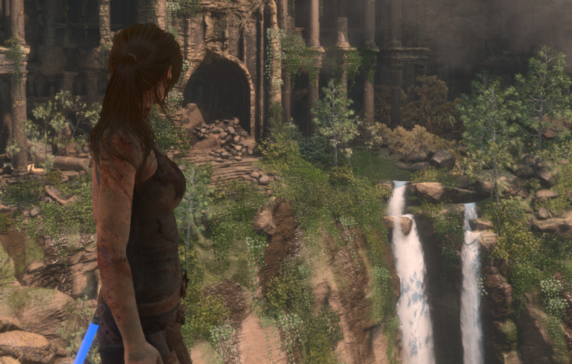 古墓丽影瀑布怎么过