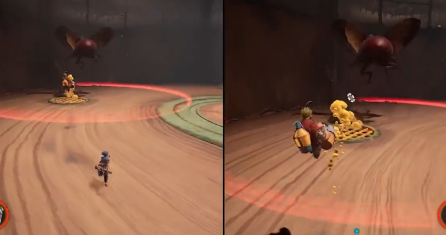 双人成行巨型甲壳虫怎么打