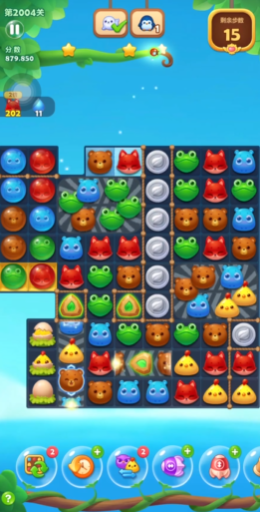 开心消消乐2004关怎么过