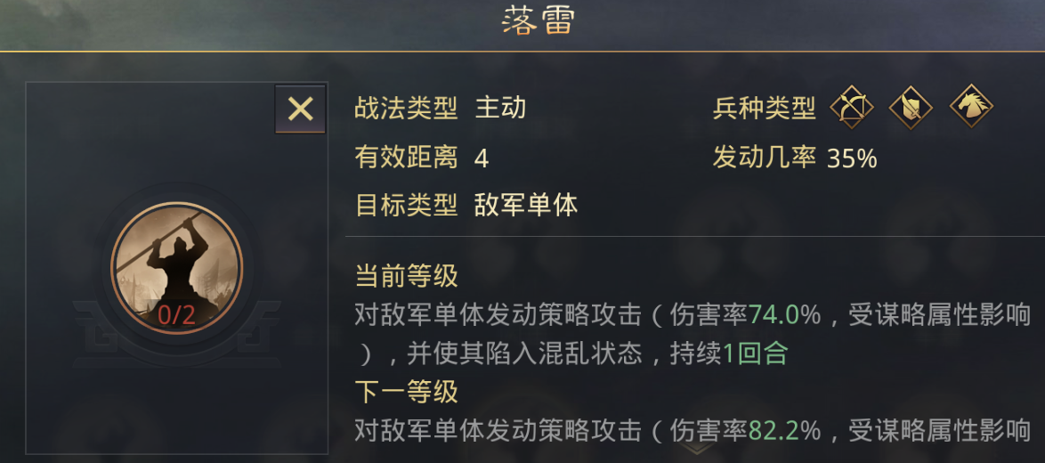 率土之滨落雷哪个英雄分解