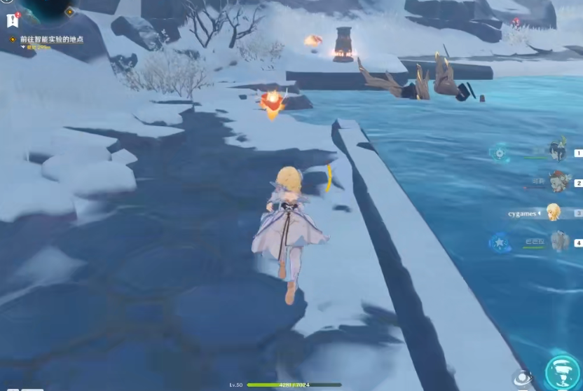 原神雪山精灵石柱如何解密