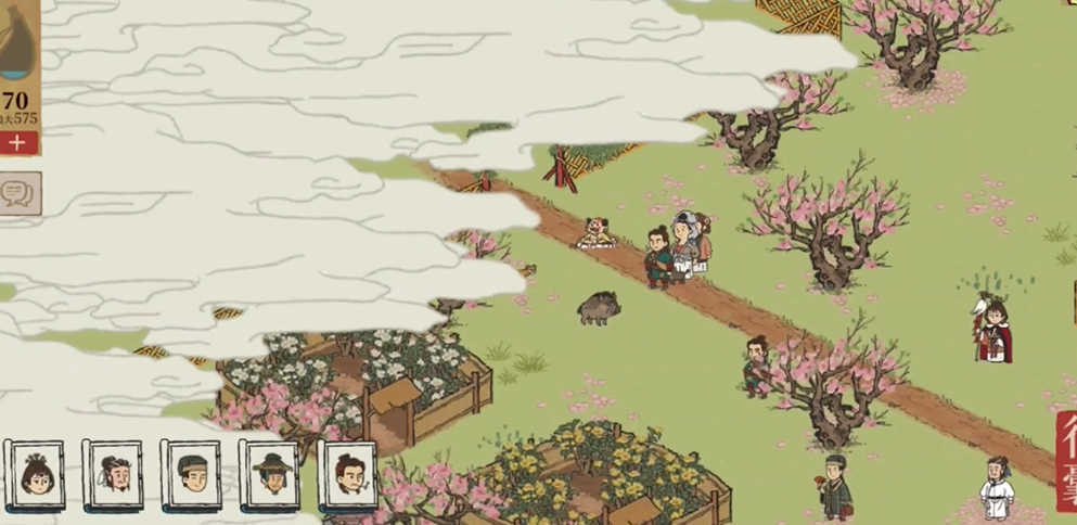 江南百景图桃花坞有猪吗