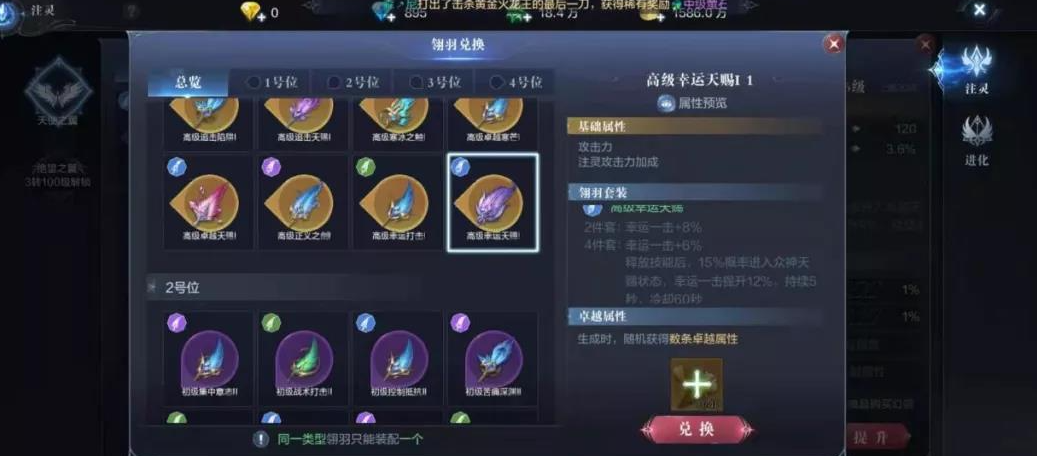 全民奇迹2弓手翅膀选什么翎羽