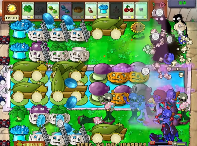 植物大战僵尸无尽怎么搭梯子的