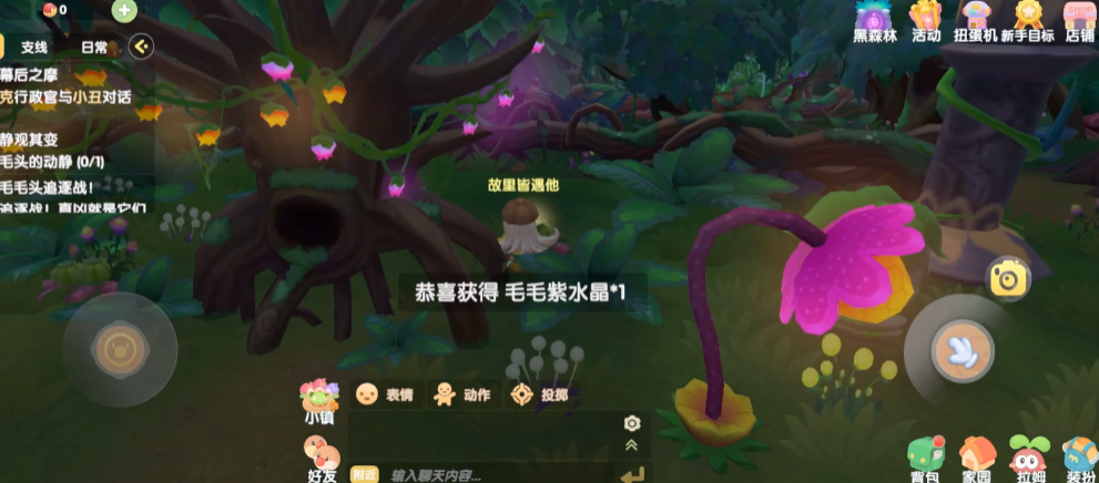 摩尔庄园黑森林怎么玩