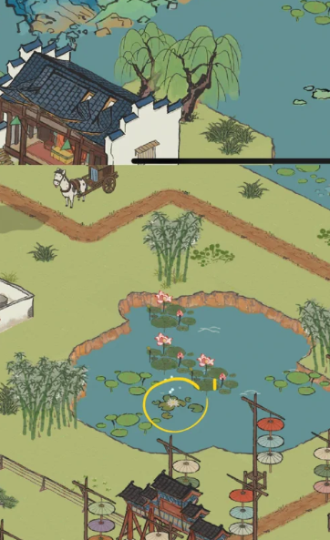 江南百景图有睡莲在哪