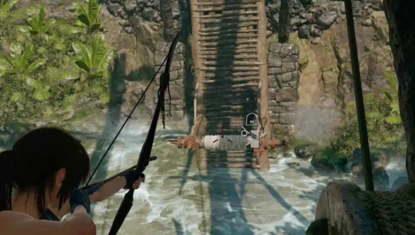 古墓丽影暗影水车那里怎么过