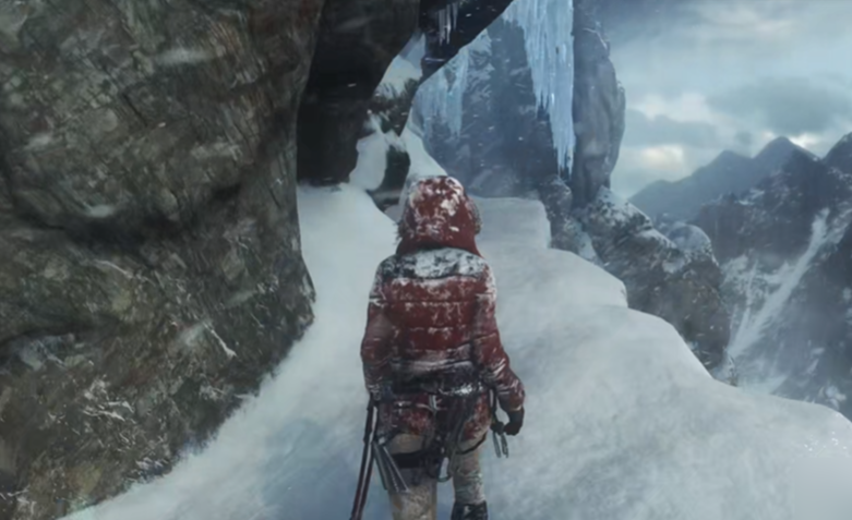 古墓丽影怎么爬冰