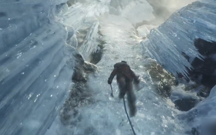 古墓丽影怎么爬冰