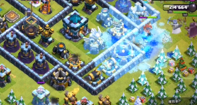 部落冲突冰雪女王怎么打