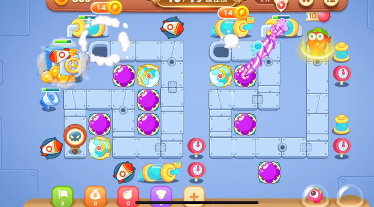 保卫萝卜3第21层怎么过