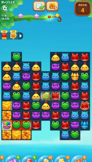 开心消消乐253隐藏关怎么过