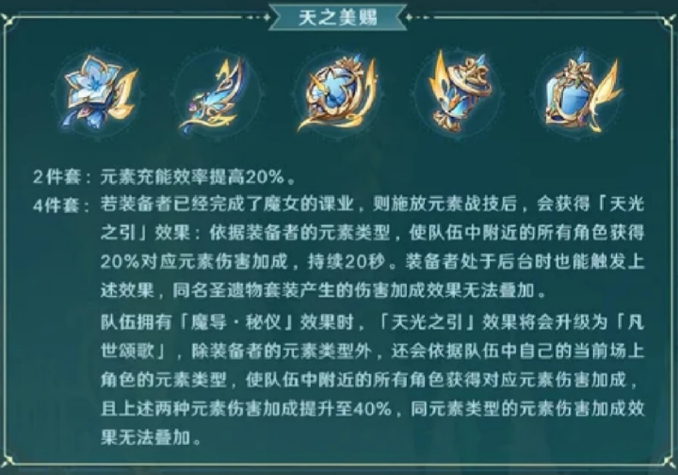 原神月之七两套新圣遗物怎么样 原神月之七两套新圣遗物怎么样