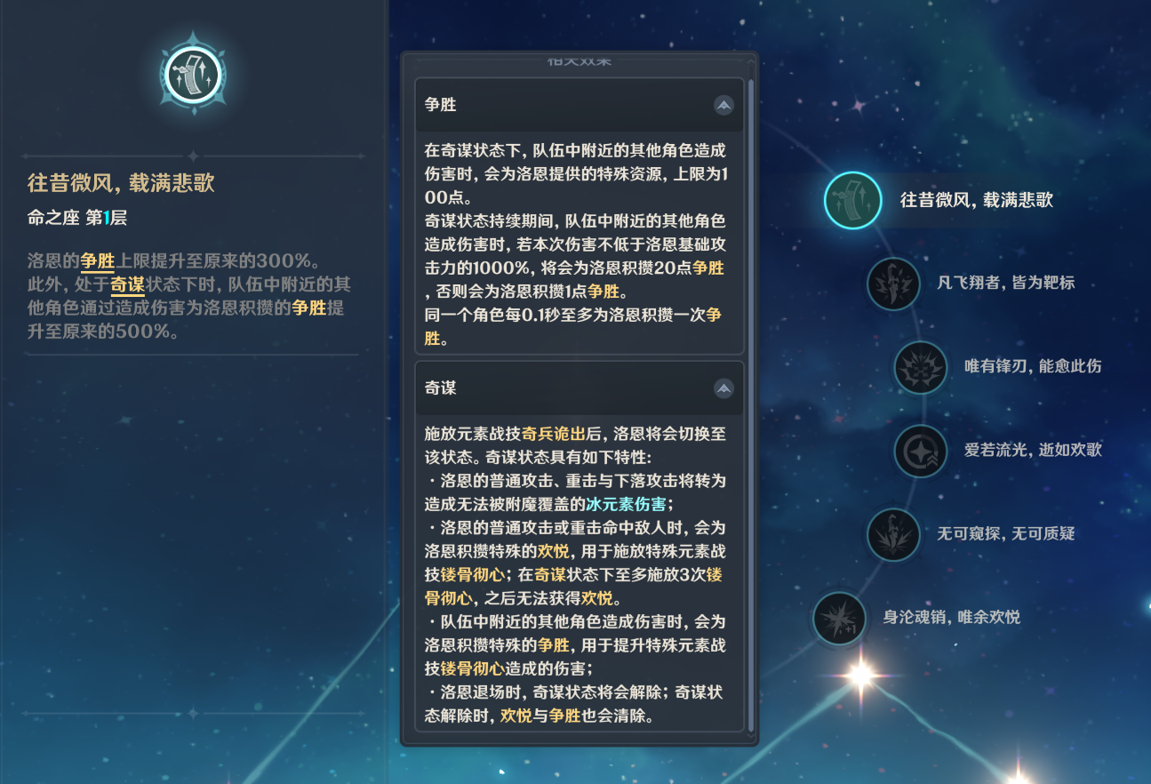 原神洛恩命座有什么效果 原神洛恩命座有什么效果