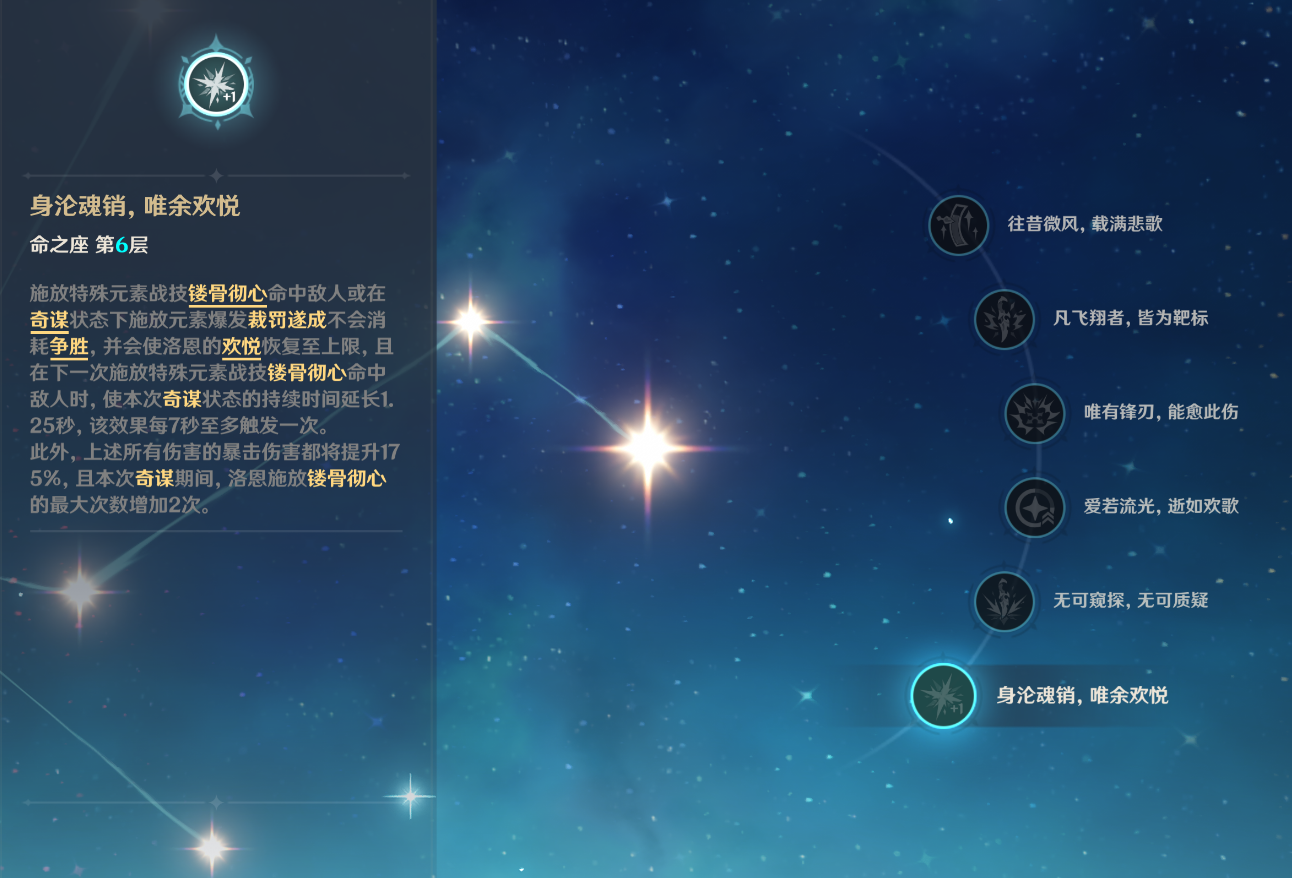 原神洛恩命座有什么效果 原神洛恩命座有什么效果
