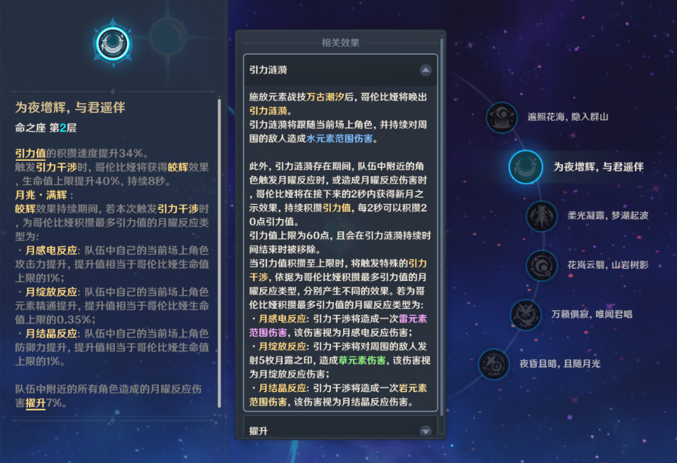 原神少女哥伦比娅命座有哪些提升