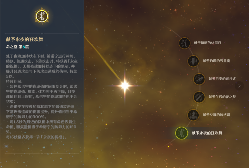 原神希诺宁命座有什么效果 原神希诺宁命座有什么效果