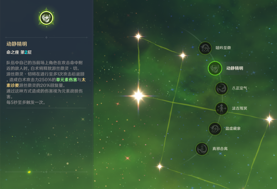 原神白术机制命座效果是什么