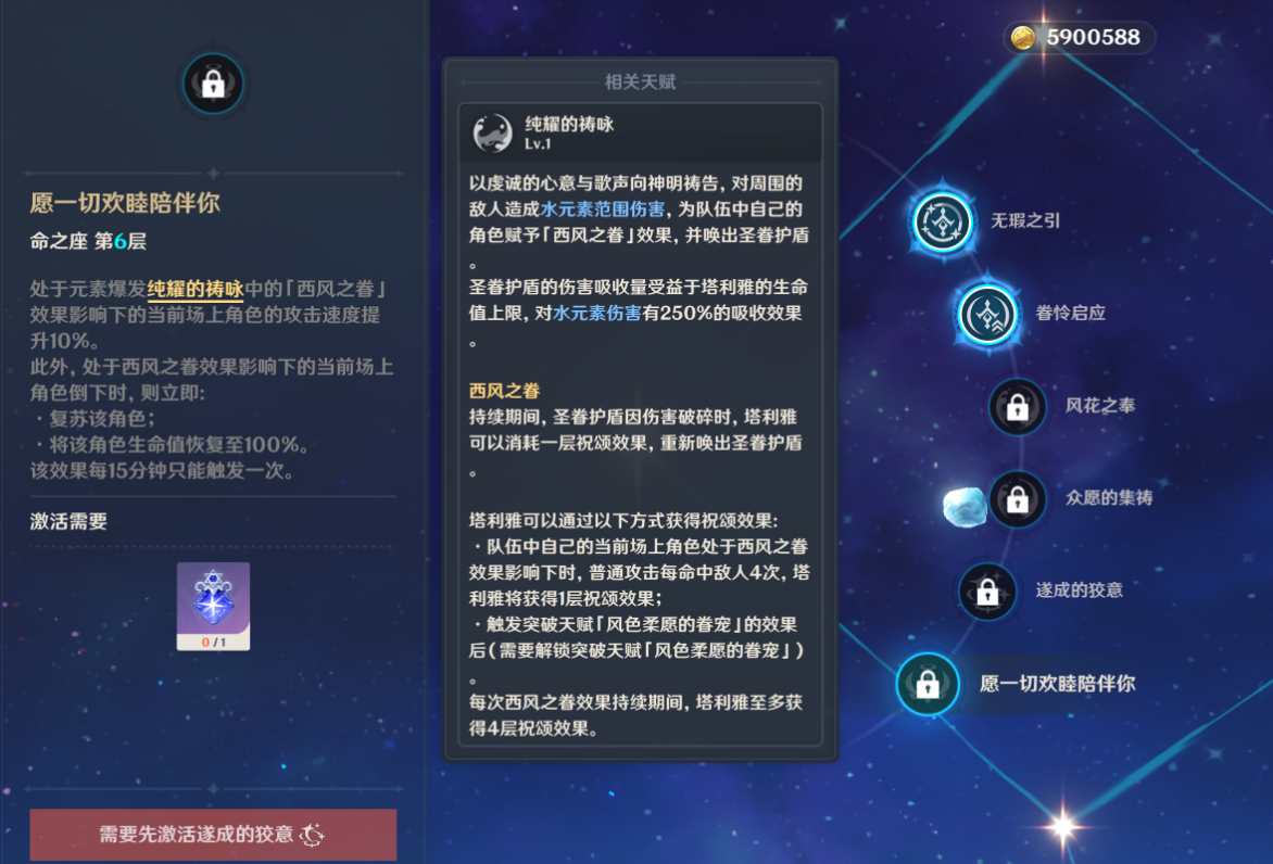 原神塔利雅命座效果怎么样