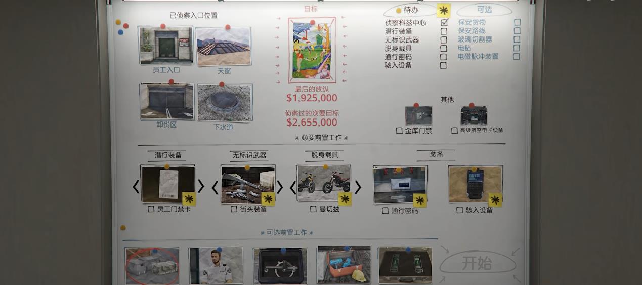 GTAOL科兹中心豪劫可选任务有哪些